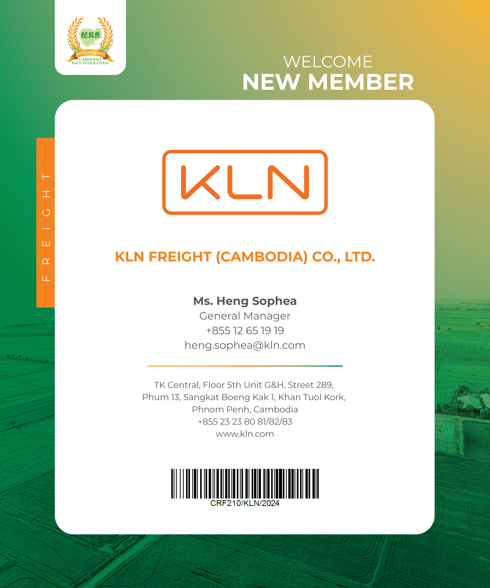 KLN Freight (Cambodia) Co., Ltd